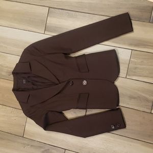 TALULA BABATON  sz00 Suit Jacket Blazer Brown